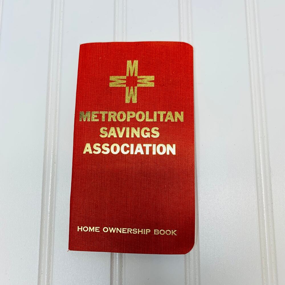Vintage Bank Home Ownership Loan Book 1960s 70s Metropolitan Savings